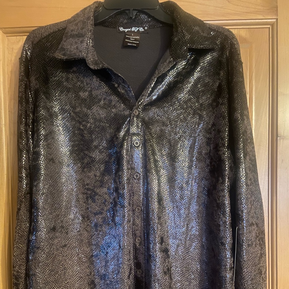 Cowgirl, tuff pullover, brown snake, skin size large
